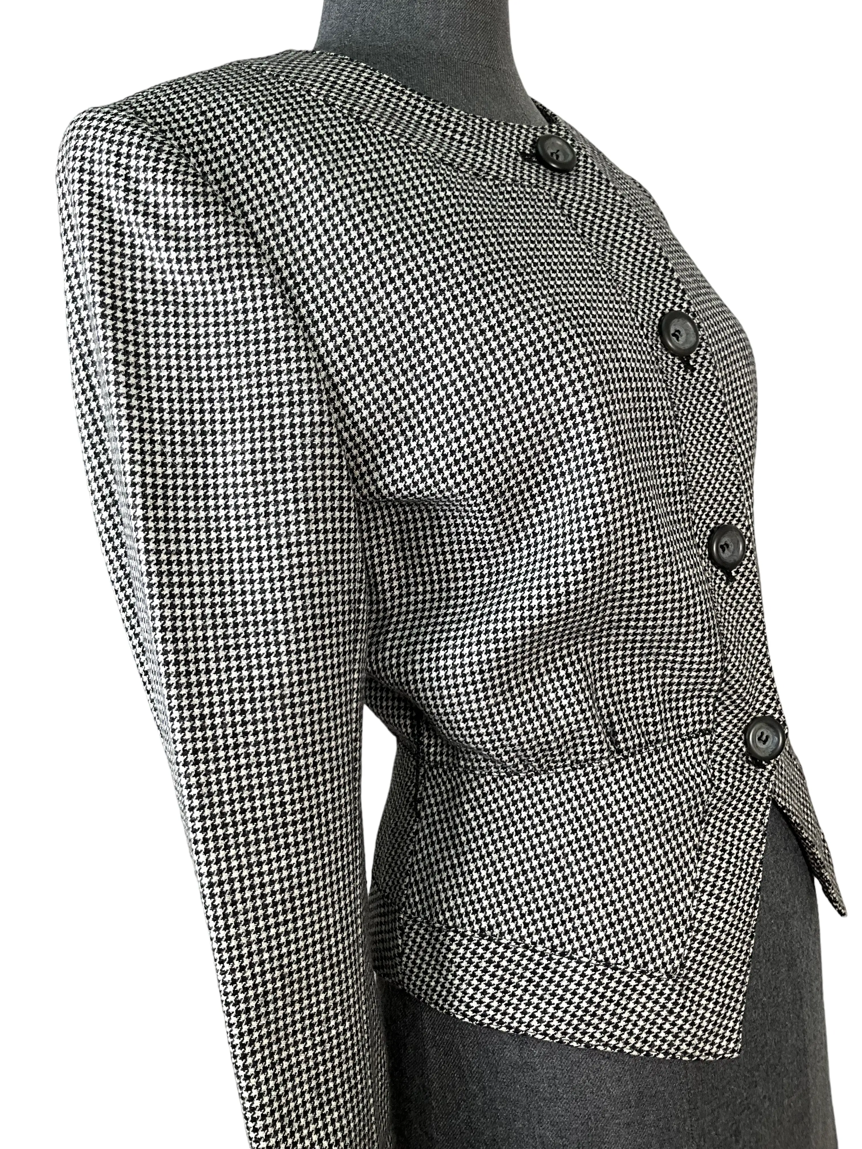 Vintage Houndstooth Valentino Jacket Size S