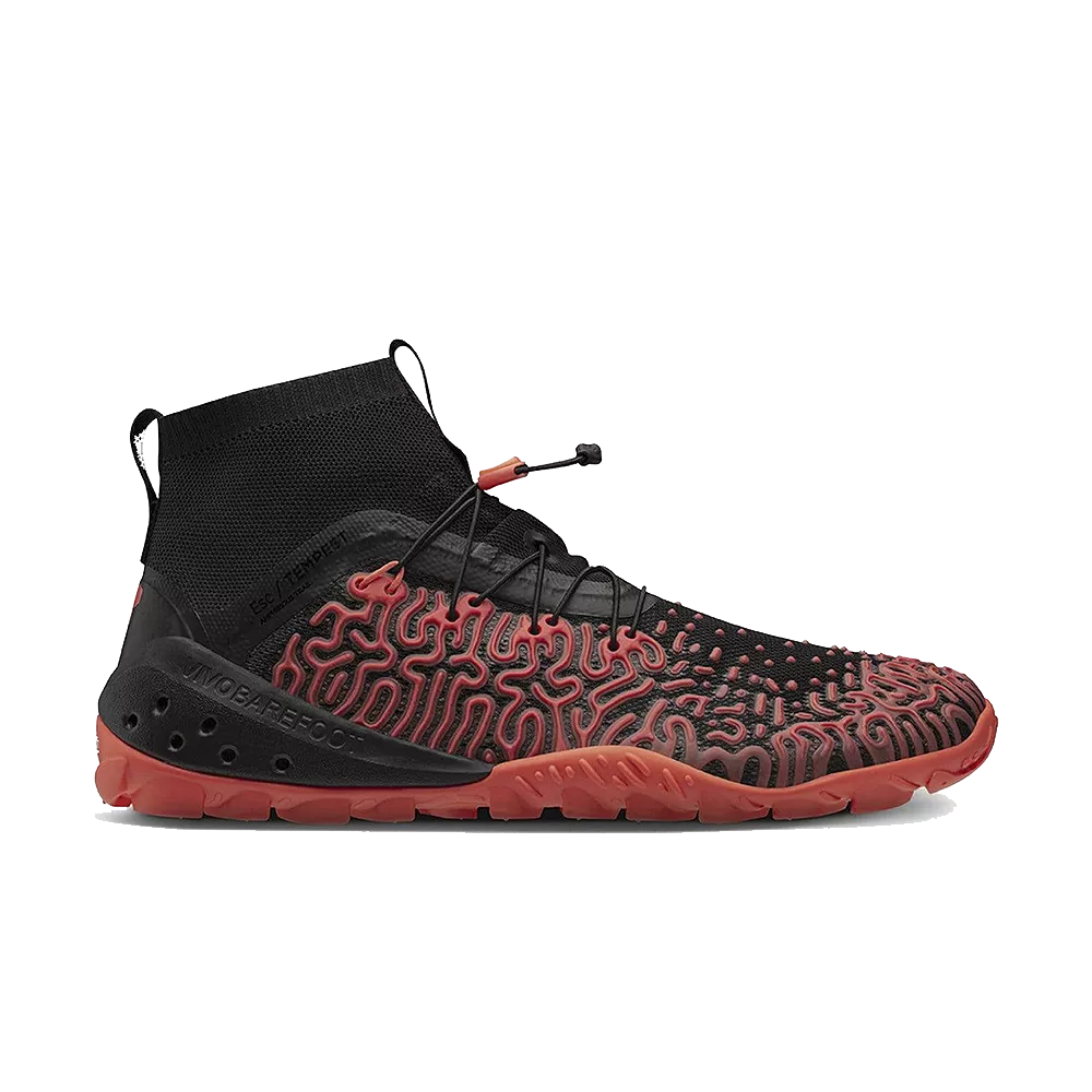 Vivobarefoot ESC Tempest Womens Obsidian Neon Coral