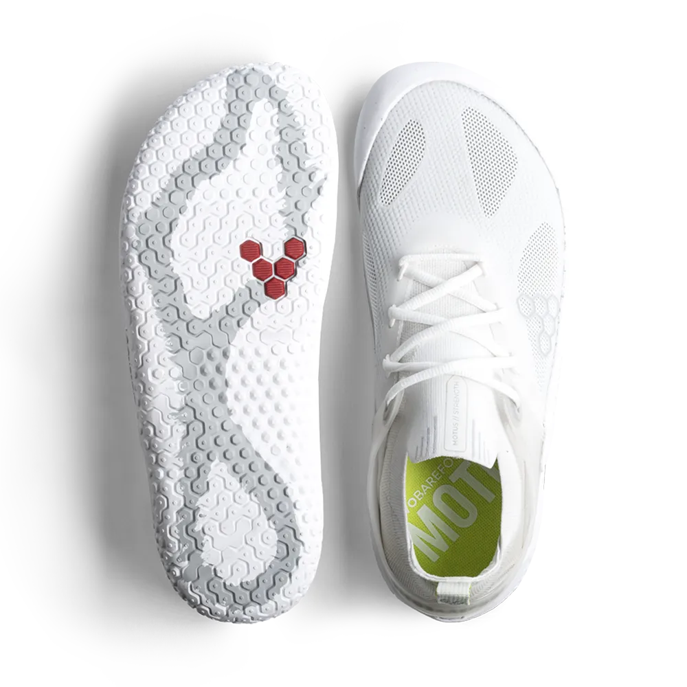 Vivobarefoot Motus Strength Womens Bright White/Grey