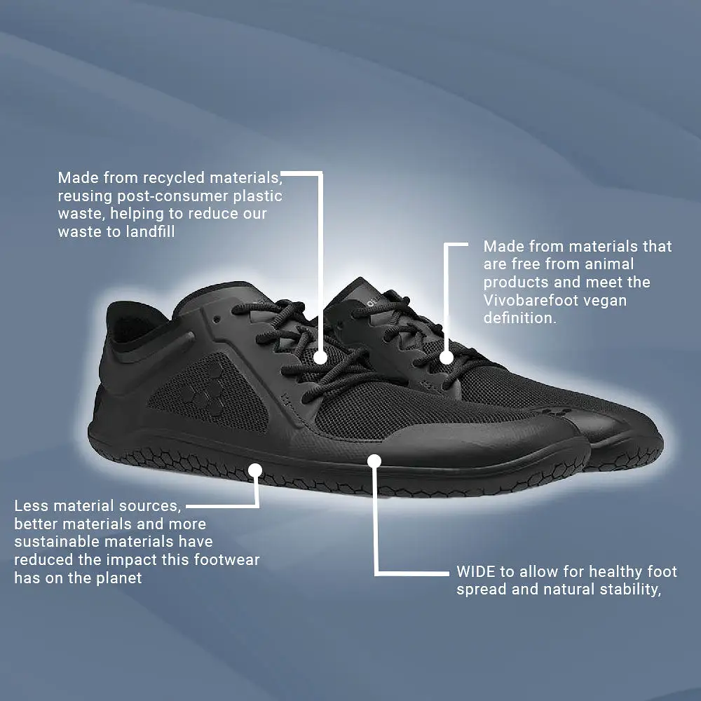 Vivobarefoot Primus Lite III - Obsidian (Mens)