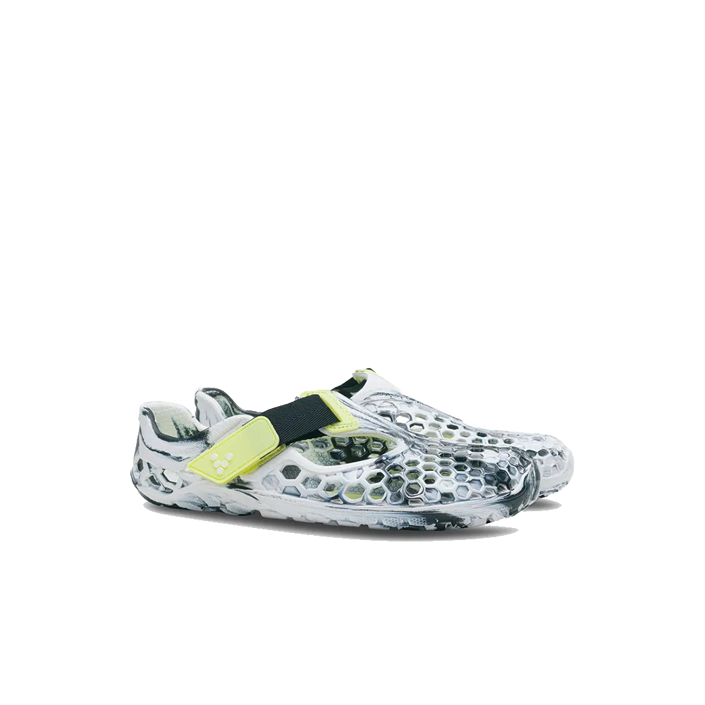 Vivobarefoot Ultra Bloom Kids Obsidian White