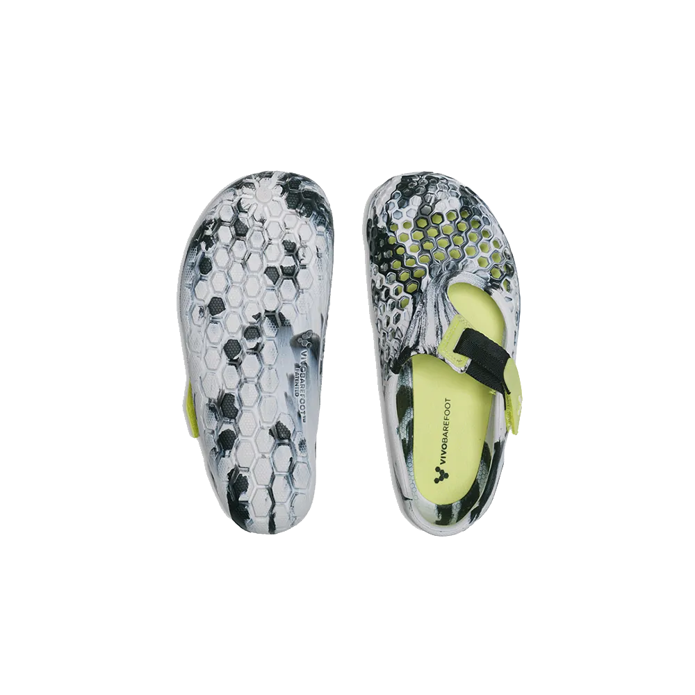 Vivobarefoot Ultra Bloom Preschool Obsidian White