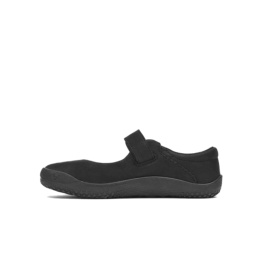 Vivobarefoot Wyn School Kids Obsidian Black