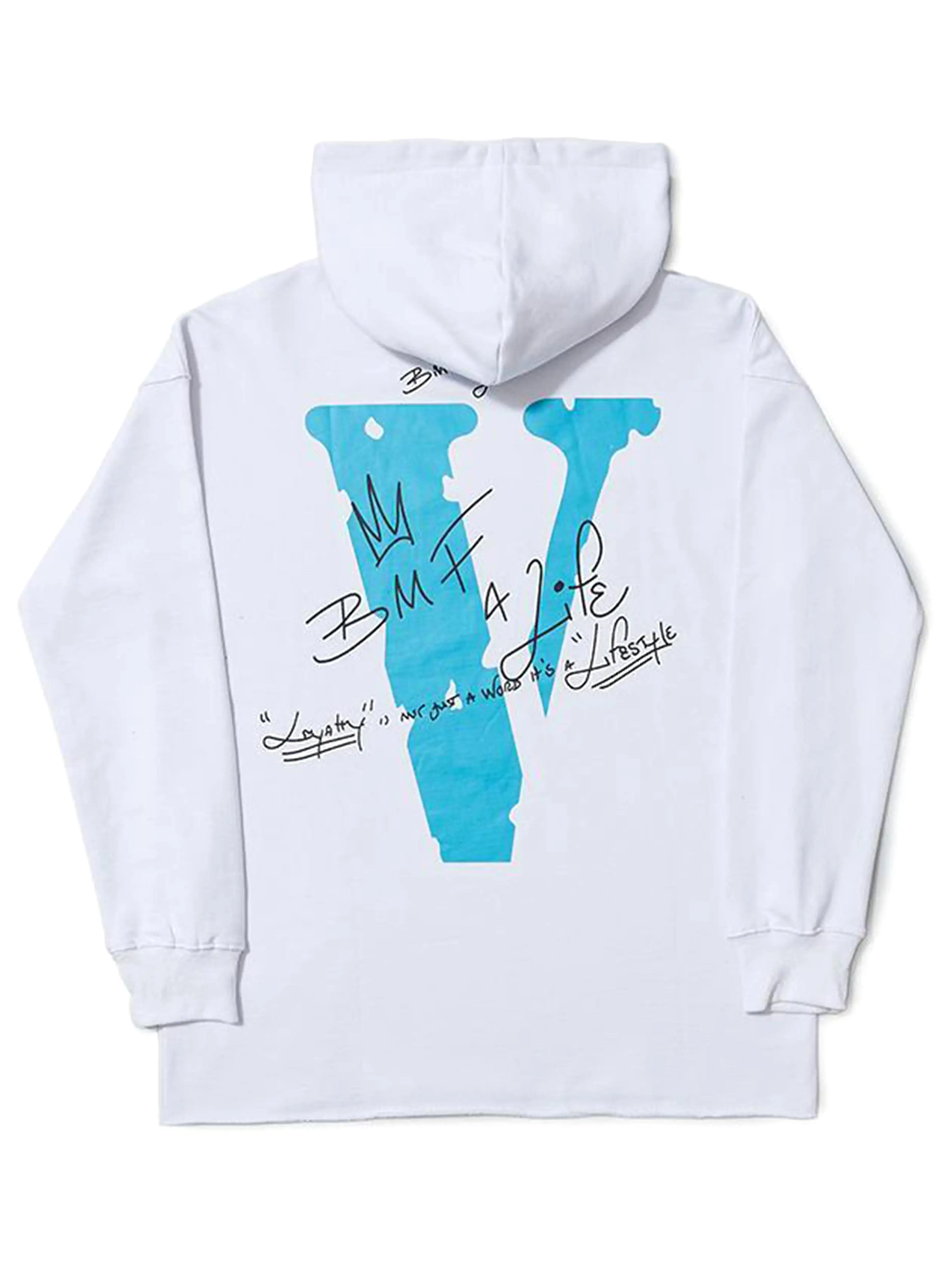 Vlone Big Meech BMF Hoodie White