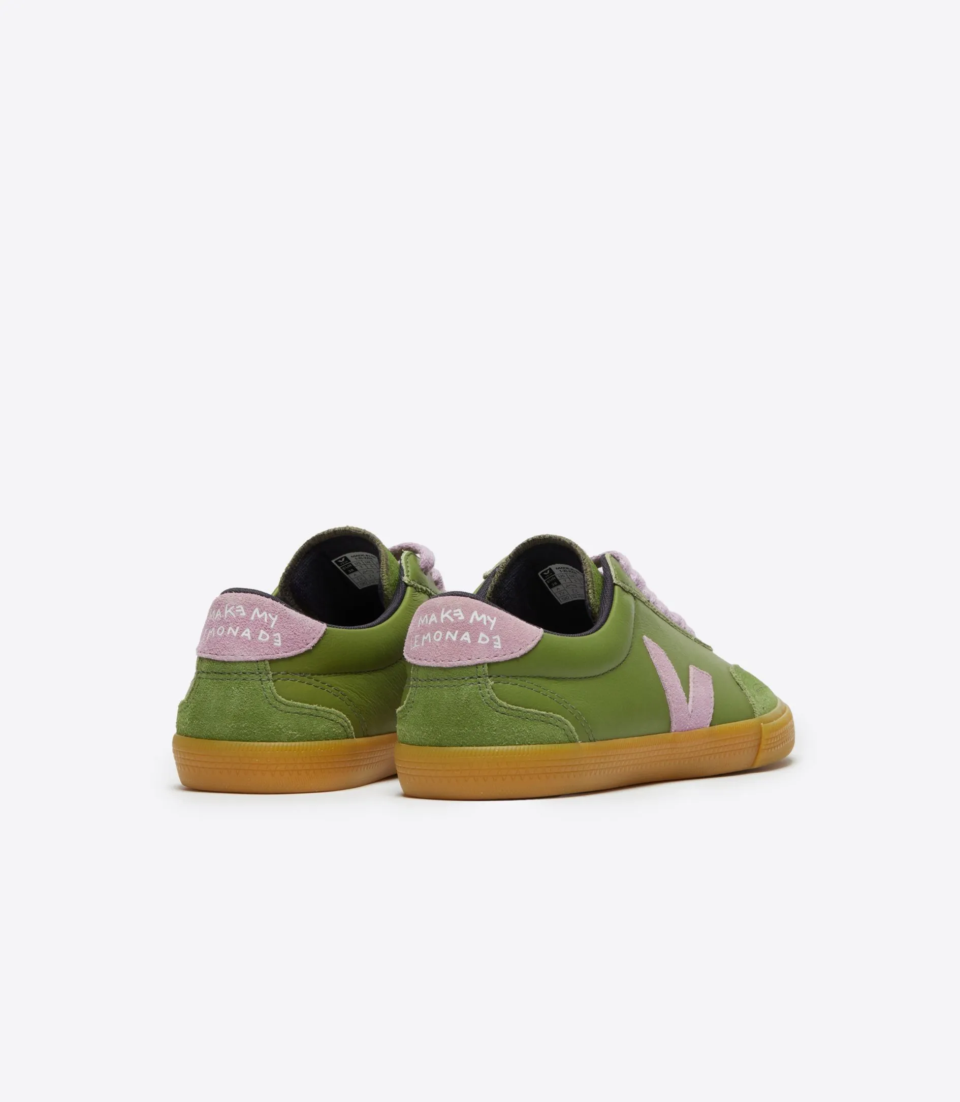 VOLLEY LEATHER VEJA X MAKE MY LEMONADE KIWI ORCHID