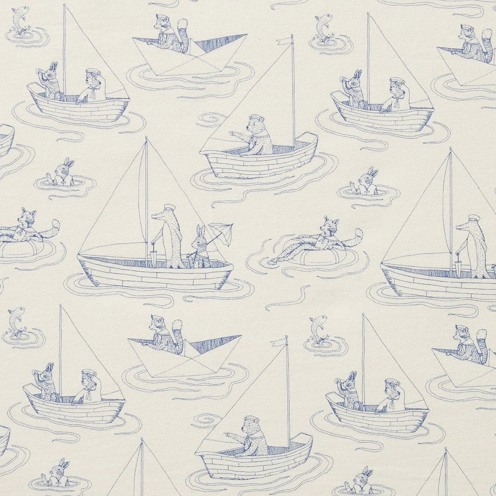 Wilson & Frenchy Organic Cot Sheet - Sail Away