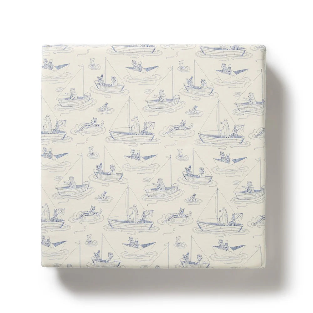 Wilson & Frenchy Organic Cot Sheet - Sail Away