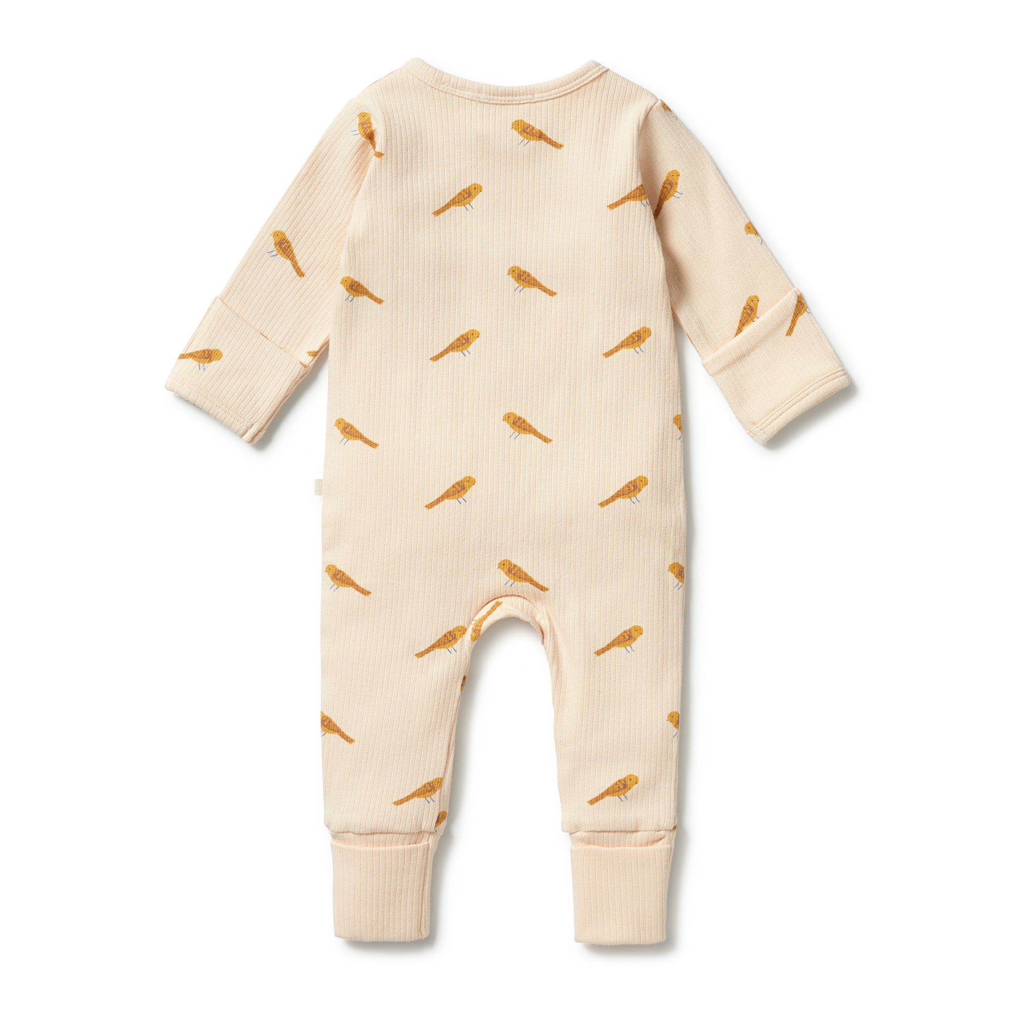 Wilson & Frenchy Organic Zipsuit - Tweet Tweet