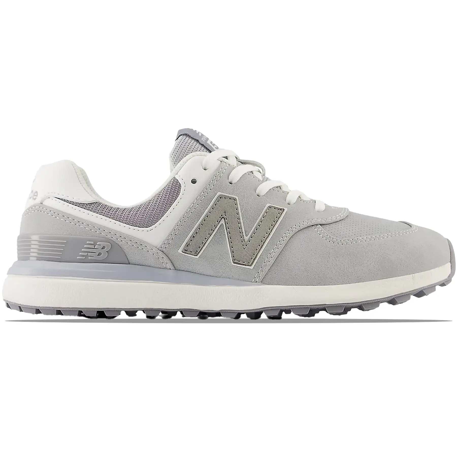 Womens 574 Greens V2 Spikeless Golf Shoes Light Grey - SS24