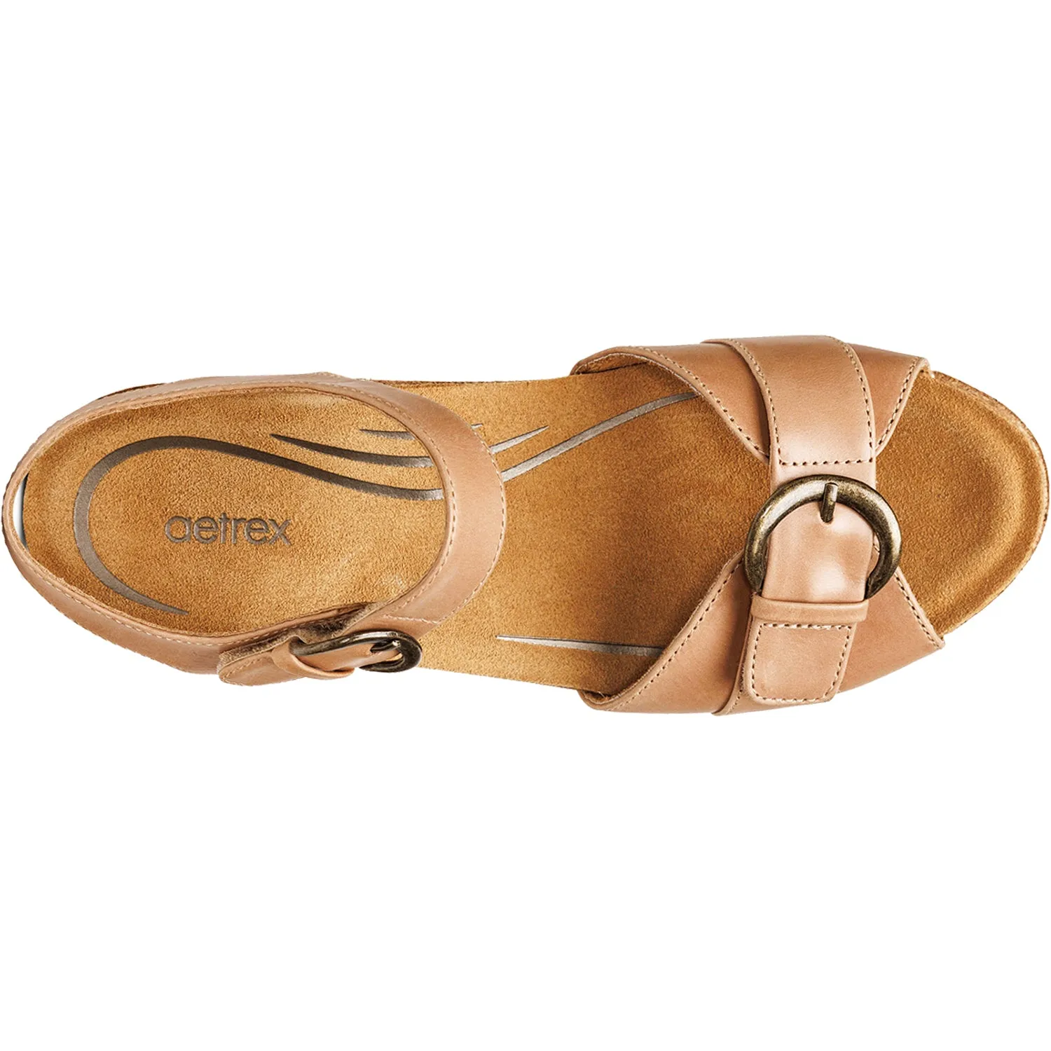 Women's Aetrex Tory Camel Leather