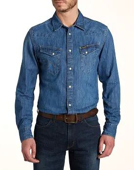 WRANGLER - CITY WESTERN SHIRT - Indigo - Slim Fit