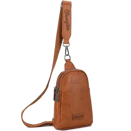 Wrangler Sling Bag/Crossbody/Chest Bag - Light Brown