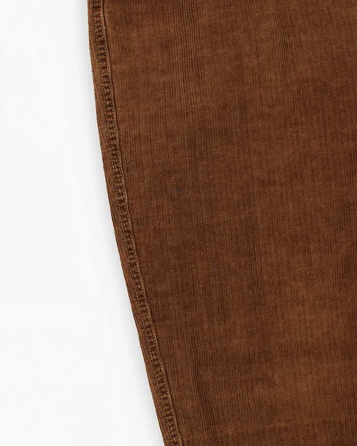 Y2K 00s Nautica Brown Corduroy Trousers - W36 L30