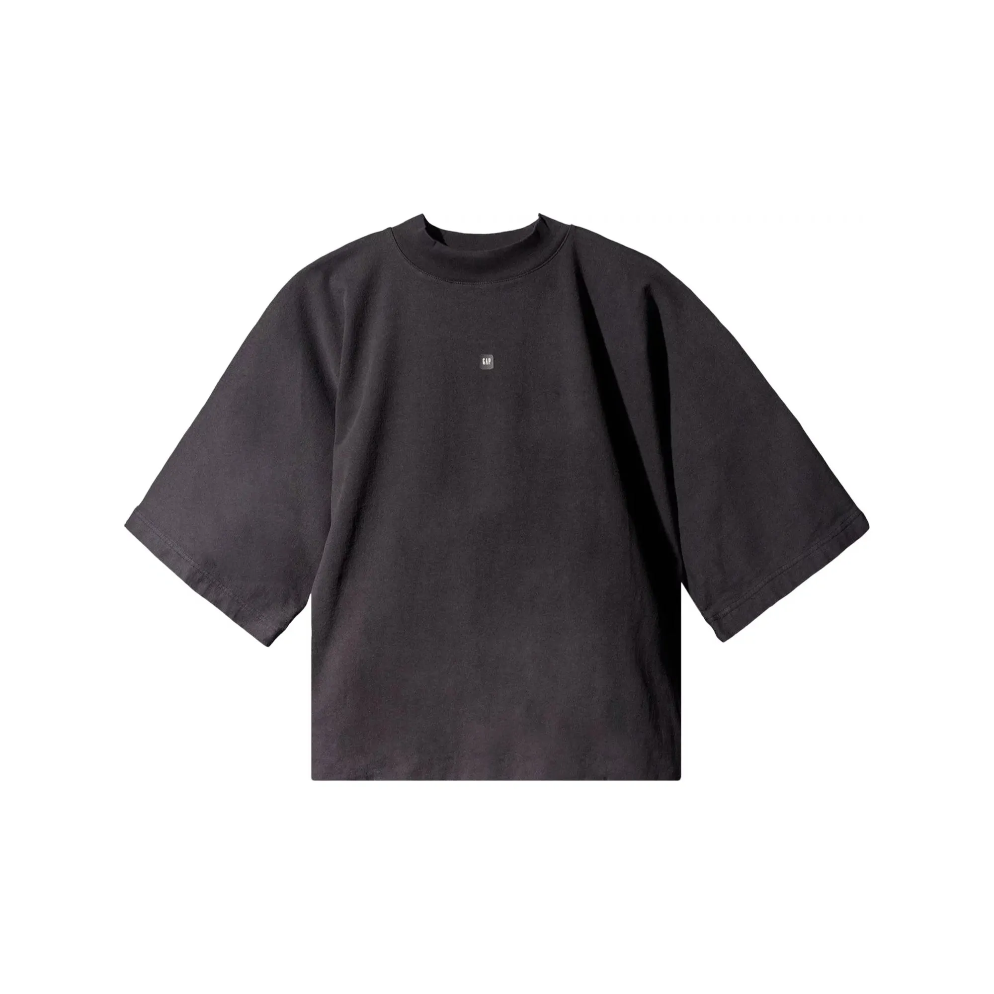 Yeezy Gap Engineered by Balenciaga Logo No Seam Crop Tee - Black