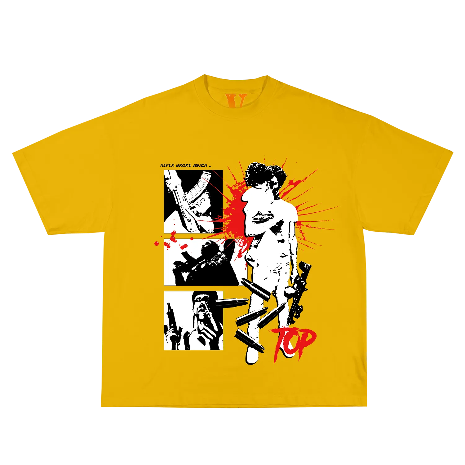 YoungBoy NBA x Vlone House Arrest Tee Yellow